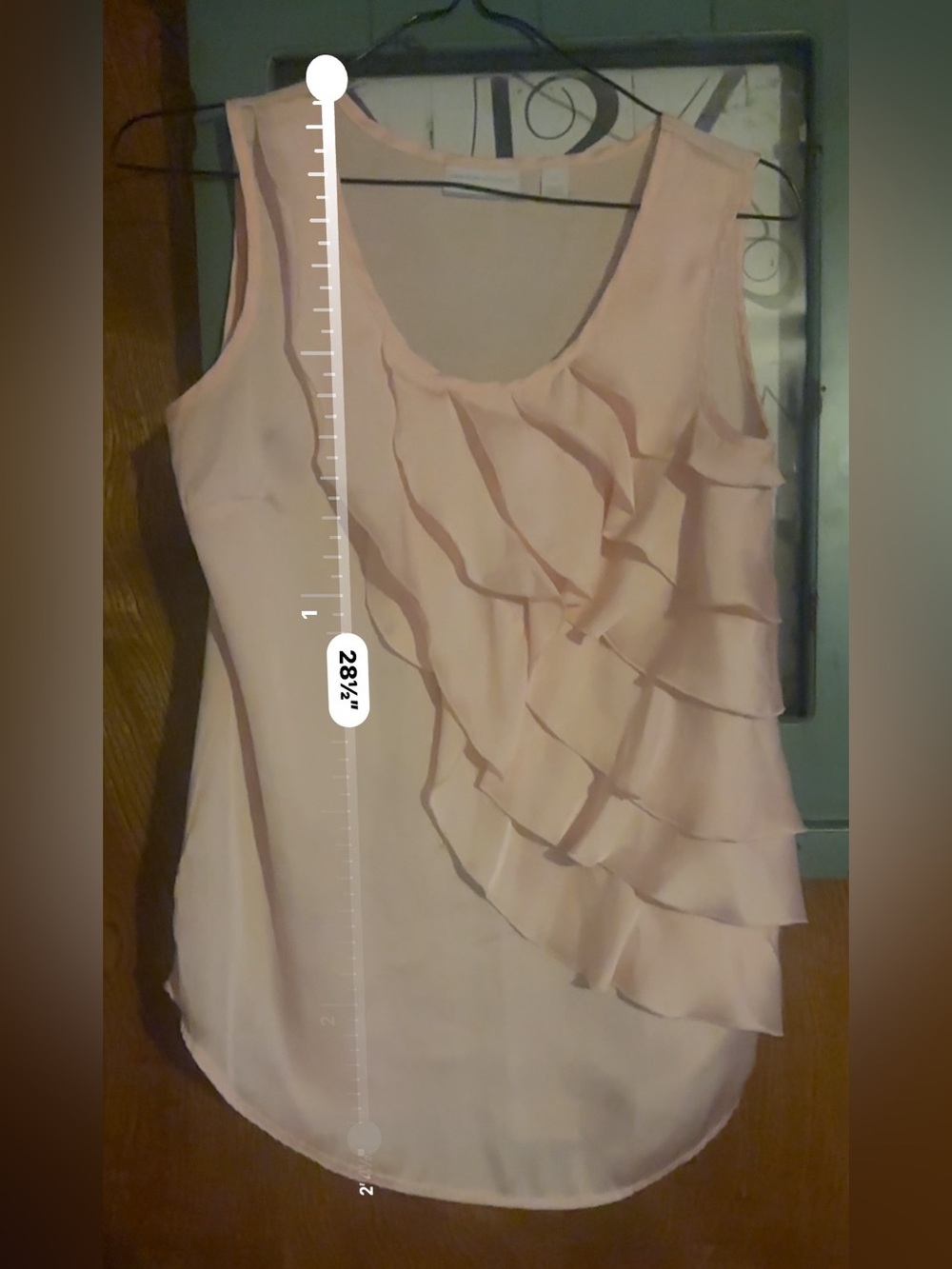 New York & Company Light Pink Ruffle Camisole - Picture 5 of 5